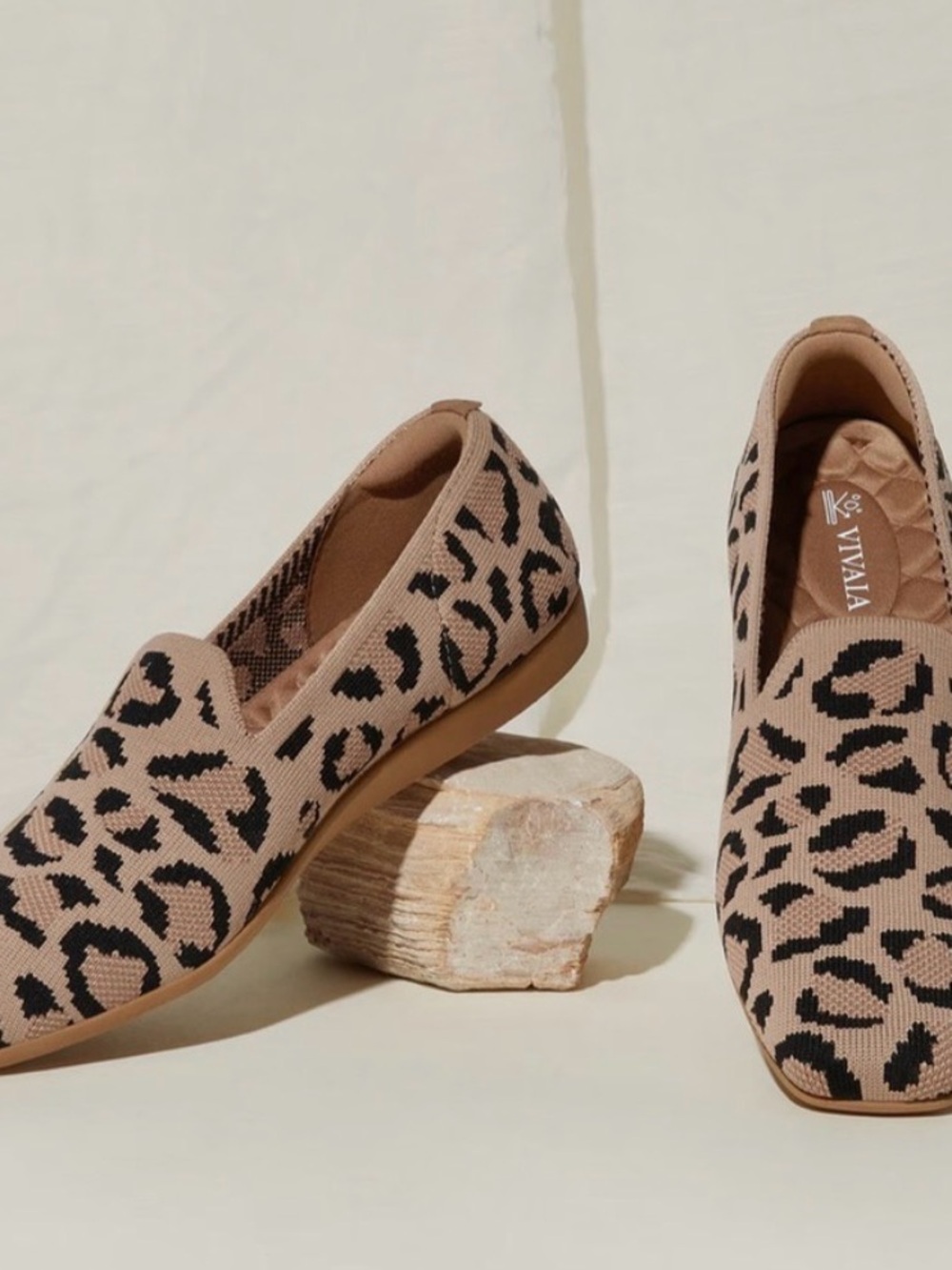 Vivaia Samantha Loafers 37/6.5 Leopard Print